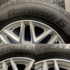 【GOODYEAR ICENAVI6 215/65R16】スタッドレス【DOS Gavial II 16インチ 6.5J5HPCD114.3+38】ヴェルファイア アルファード等　(VTF797)クレジットカード QRコード決済可能
