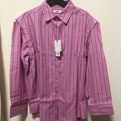 新品WEGO ストライプ 2wayピンクシャツ