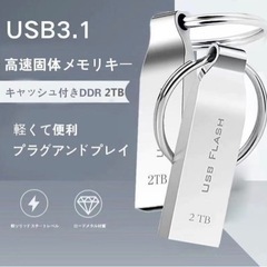 USBメモリ 2TB 大容量高速USB 防水耐久性外部