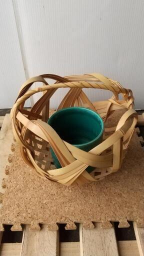 ☆竹細工　花かご　剣山☆