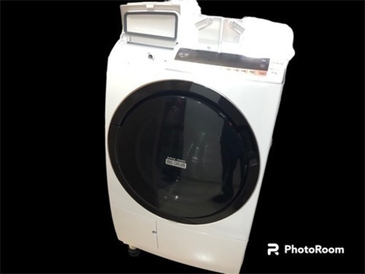 【美品❗️】ドラム式 洗濯 乾燥機 左開き 2019年製 日立 11kg AIお洗濯 風アイロン 「液体洗剤・柔軟剤自動投入」や「スチームアイロン」「脱水/乾き具合ボタン」などのお役立ち機能 HITACHI BD-SX110CL