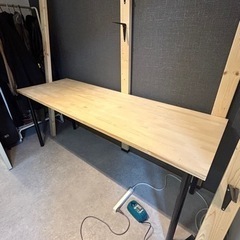 テーブル ダイニング 作業机 デスク IKEA脚 diy 勉強机...