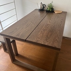 MÖRBYLÅNGA Table, 140 x 85 cm and bench