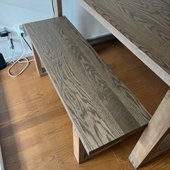 MÖRBYLÅNGA Table, 140 x 85 cm and bench