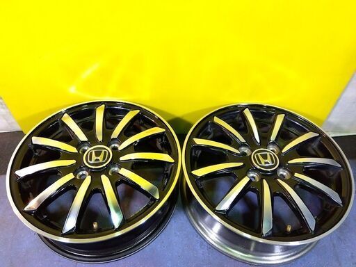 ホンダ N純正【中古 2本】希少な黒色 ホンダ純正 Nワゴン 14インチ