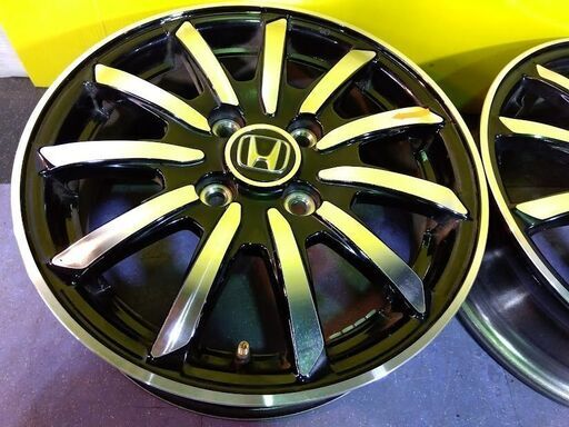 ホンダ N純正【中古 2本】希少な黒色 ホンダ純正 Nワゴン 14インチ