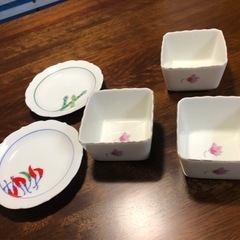 食器④ 小鉢、小皿　深川製　5つセット