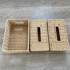 【美品】ティッシュケース 小物入れ