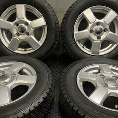 【GOODYEAR ICENAVI6 155/70R13】スタッドレス【CVW 13インチ 4J4HPCD100+50】19年製 バリ溝 クリッパー等　(MTA461)クレジットカード QRコード決済可能