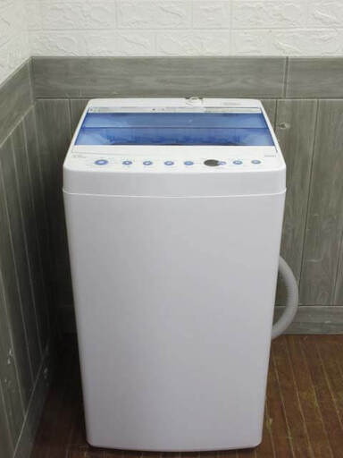 ss5251　ハイアール　洗濯機　JW-C55FK　5.5kg　白×青　分解清掃済み　Haier　全自動洗濯機　縦型　ホワイト×ブルー　スリム　単身　しわケア脱水　高濃度洗浄機能　10分洗濯　抗菌加工糸くずフィルター