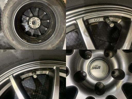 【BS BLIZZAK DM-V3 225/65R17】スタッドレス【SPORT ABELIA 17インチ 7J5HPCD114.3+38】エクストレイル ヴァンガード ハリアー等 (VTF798)クレジットカード QRコード決済可能