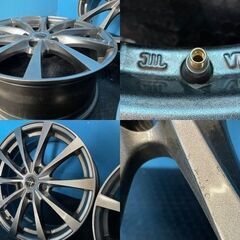 HOT STUFF Execcder ホットスタッフ エクシーダー 17インチ 4本 7J5HPCD114.3+48 レヴォーグ CX-5/CX-8 エスティマ等　(KH81) クレジットカード QRコード決済可能