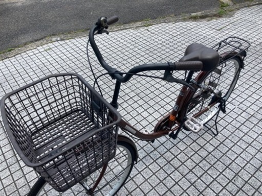 【26インチ自転車】美品❗️変速なし　鍵新品❗️スペアキーあり　大型フロントバスケット使用　若林自転車　膳所店　SALE中❗️