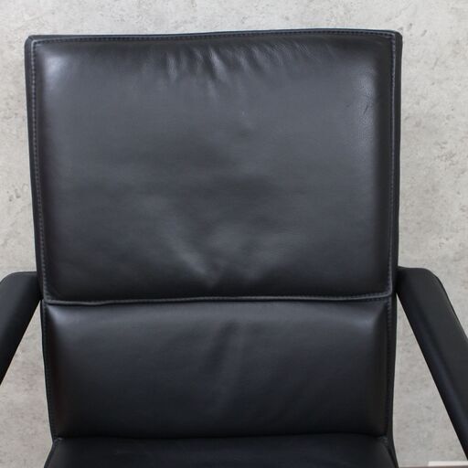 S594)【美品/参考48万】KEILHAUER/キールハワー Elite/エリート 597-5 ミッドバックチェア 総革 レザー オフィスチェア 椅子