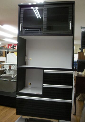 R053 入江木工 キッチンボード、食器棚、幅90cm Used・美品