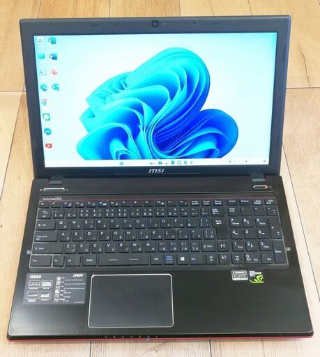 (ご成約ありがとうございました)MSI GE60 2OD-445JP ゲーミング＆オフィス Windows11pro core i3-4100M メモリ16GB SSD512GB 極美品