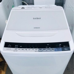 北九州市内配送無料　保証付き　日立 HITACHI BW-V80A W [ビートウォッシュ 全自動洗濯機 （8kg） ホワイト]