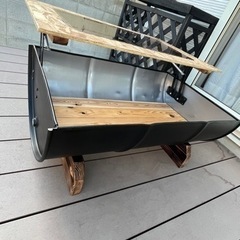 桜木雪菜ページ　ドラム缶テーブル ドラム缶テーブル＆イスセット