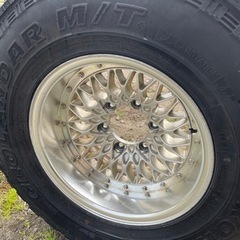 大幅値下げ！ランクル70外しタイヤ付きアルミホイール15インチ4本日本製