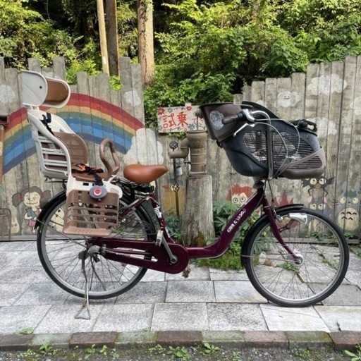 【3534】前後子供乗せ　前22インチ後24インチ　前タイヤ新品　13,800円（防犯・税込）