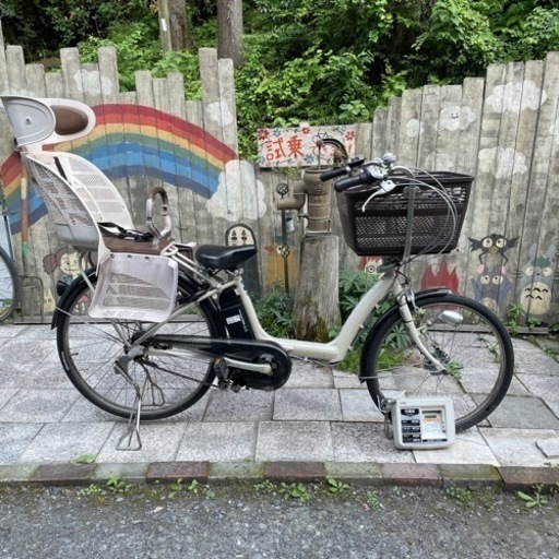 【3533】後子供乗せ付電動アシスト　ヤマハPAS  前22インチ後26インチ　31,400円（防犯・税込）
