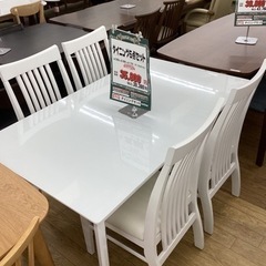 KF-57【新入荷　アウトレット】ダイニング5点セット　白
