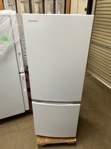 2021年製 東芝ノンフロン2ドア冷蔵庫153L/ホワイト 