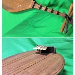 琵琶時 四弦五柱 代和楽器 ジャンク品 (現品の参考動画あり)