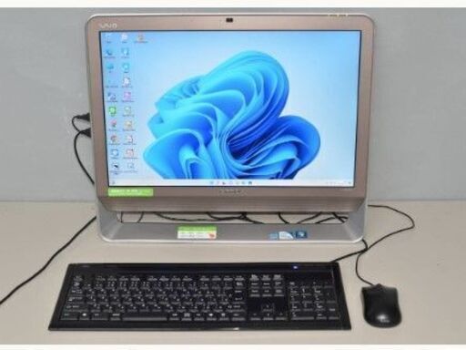 中古良品 一体型パソコン 最新Windows11+office SONY VGC-JS53FB Pentium/HDD500GB/メモリ4GB/無線内蔵/WEBカメラ/20.1インチ/便利なソフト