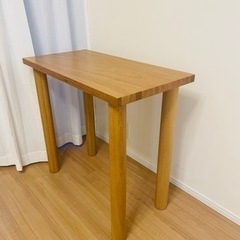半額:無印良品 MUJI 板と脚でできた木製テーブル（デスク 8...