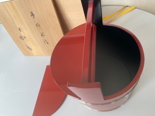8800→8500値下げ!【未使用】手桶水差し 岡本陽斉 茶道具 骨董品