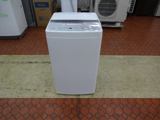 ID 353725　洗濯機4.5K　アクア　２０１９年製　AQW-S45G(W)