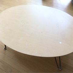 楕円形　テーブル　折りたたみテーブル　値下げします