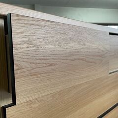 展示品 未使用品 モダンなハイチェスト ナチュラル色 国産品 タンス
