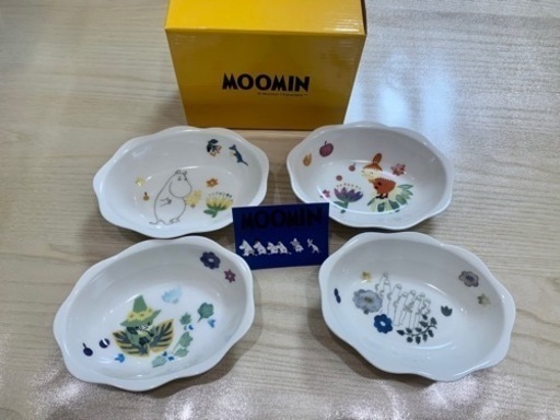 【値下げ】☆新品☆【MOOMIN(ムーミン)】フラワーボウル4点セット