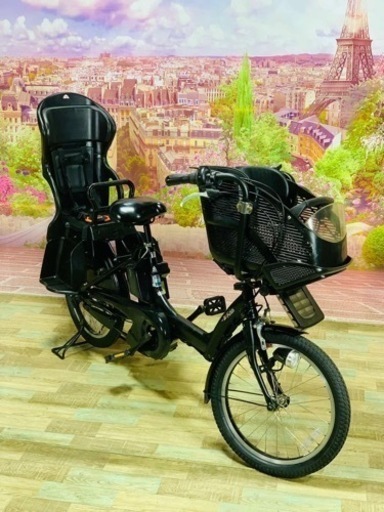 ❹ 5428子供乗せ電動アシスト自転車ヤマハ3人乗り対応20インチ