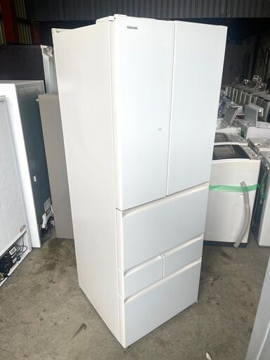 大阪限定配送★3ヶ月保証付き★2016年★東芝★GR-J510FV(ZW)★508L★6ドア★R-721