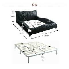 フレームのみ【アウトレット品】セミダブル モダンデザイン