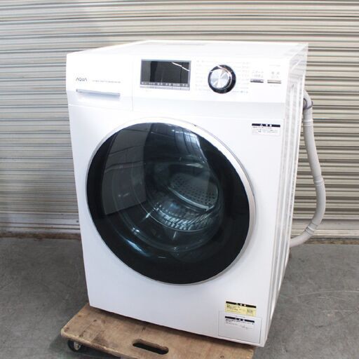 T180)アクア ドラム式全自動洗濯機 AQW-FV800E 左開き 2021年製 洗濯・脱水8kg AQUA 洗濯機