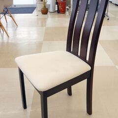 LOWYA ダイニングテーブルセット（ダークブラウン/ブラウン） 6人掛け（7点） 伸縮式 木製　札幌市清田区