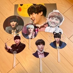 BTS SUGA うちわ 透明うちわ セット売り ポスター付き