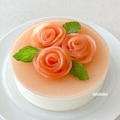 ♡ 白桃のヨーグルトムースケーキ（7/1～8/31）♡