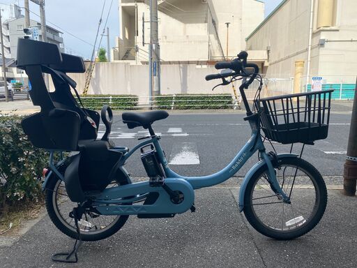 地域限定送料無料　ヤマハ　パスバビー　アン　SP　三人乗り　2022年　15,4AH　水色　ギュットアニーズ　ビッケ　神戸市　電動自転車