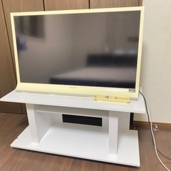 《譲り先決まりました》シャープ40型テレビ テレビ台セット 嵐な...