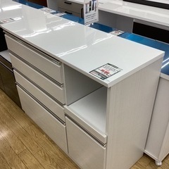 KF-63【新入荷　アウトレット】メビウス　エナメルトップ　キッチンカウンター　白 KF-63【新入荷 アウトレット】メビウス エナメルトップ キッチン