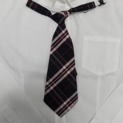 【160cm】未使用(美品) ネクタイ付長袖シャツ