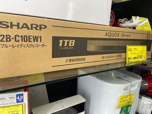 ジモティ来店特価!!　ブルーレイディスク　シャープ　2B-C10EW1　　J-0668