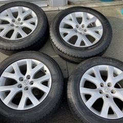 マツダ純正アルミホイル&タイヤセット　235/60R18