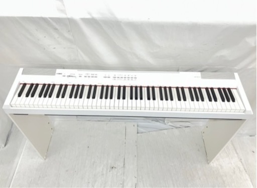 YAMAHAヤマハ 電子ピアノ P-105WH 付属品：アダプター、譜面立て、木製