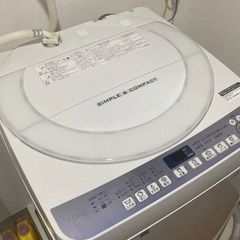 SHARP 全自動洗濯機ES-T710ホワイト